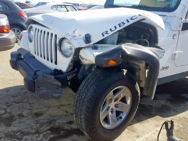 1J4FA69S25P352651 - 2005 JEEP WRANGLER / WHITE photo 9