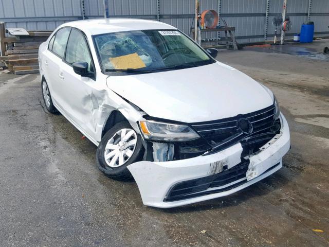 3VW2K7AJ0FM409492 - 2015 VOLKSWAGEN JETTA BASE WHITE photo 1