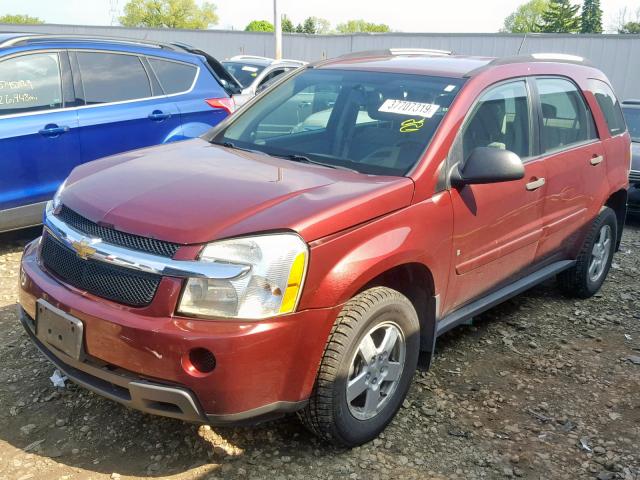 2CNDL23F996216112 - 2009 CHEVROLET EQUINOX LS BURGUNDY photo 2