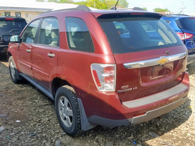 2CNDL23F996216112 - 2009 CHEVROLET EQUINOX LS BURGUNDY photo 3