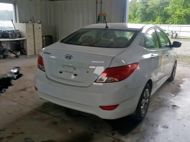 KMHCT4AE3HU200182 - 2017 HYUNDAI ACCENT SE WHITE photo 4