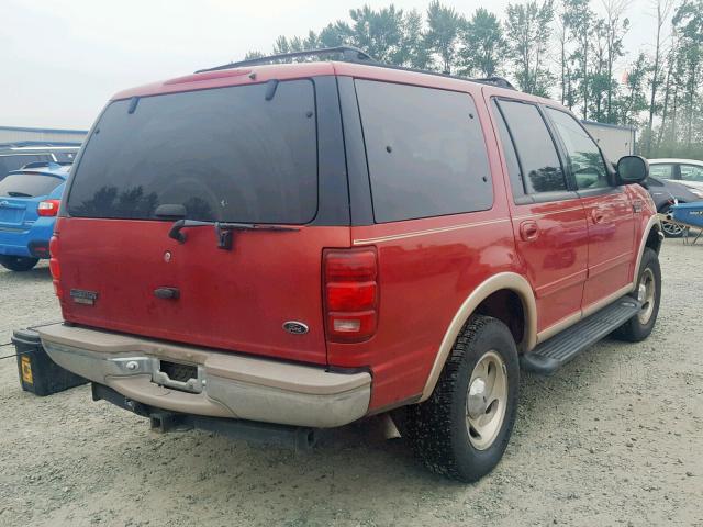 1FMPU18L1WLB42691 - 1998 FORD EXPEDITION RED photo 4