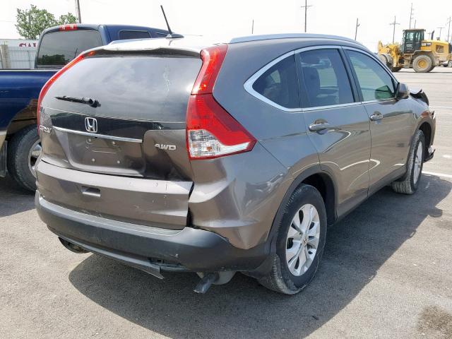 5J6RM4H75EL008227 - 2014 HONDA CR-V EXL BROWN photo 4