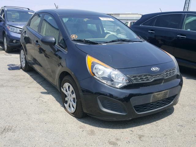 KNADM5A37D6252856 - 2013 KIA RIO LX BLACK photo 1