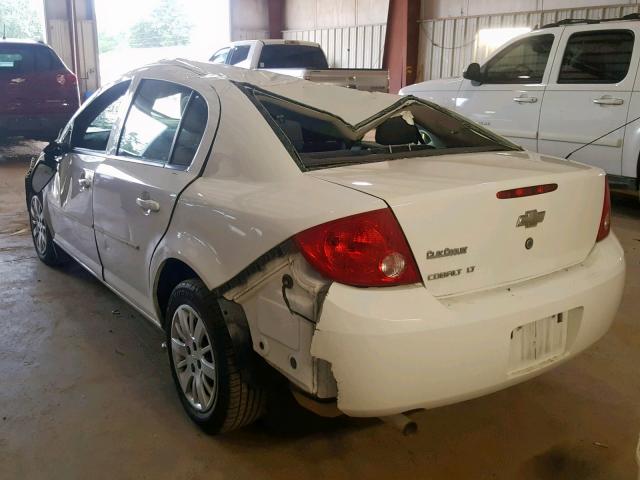 1G1AT58H797285201 - 2009 CHEVROLET COBALT LT WHITE photo 3