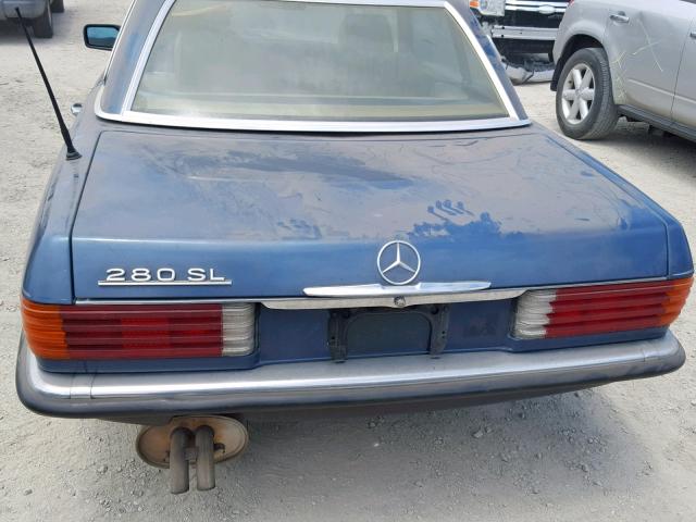 WDB1070421A007690 - 1984 MERCEDES-BENZ 280SL BLUE photo 9