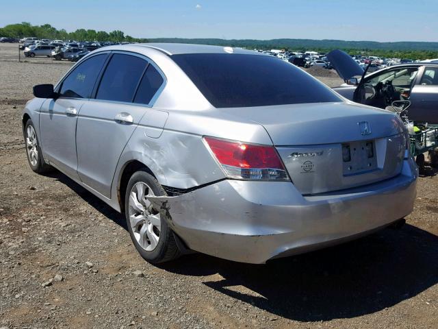 1HGCP26828A007976 - 2008 HONDA ACCORD EXL SILVER photo 3