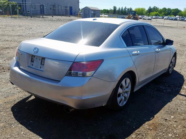 1HGCP26828A007976 - 2008 HONDA ACCORD EXL SILVER photo 4