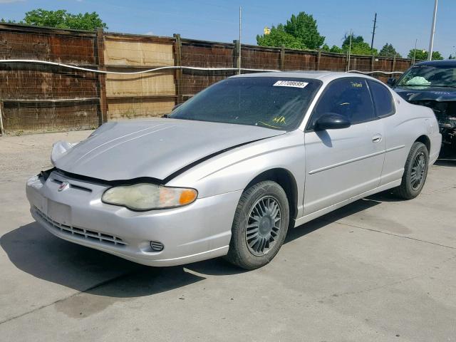 2G1WW12E7Y9193054 - 2000 CHEVROLET MONTE CARL ვერცხლისფერი ფოტო 2