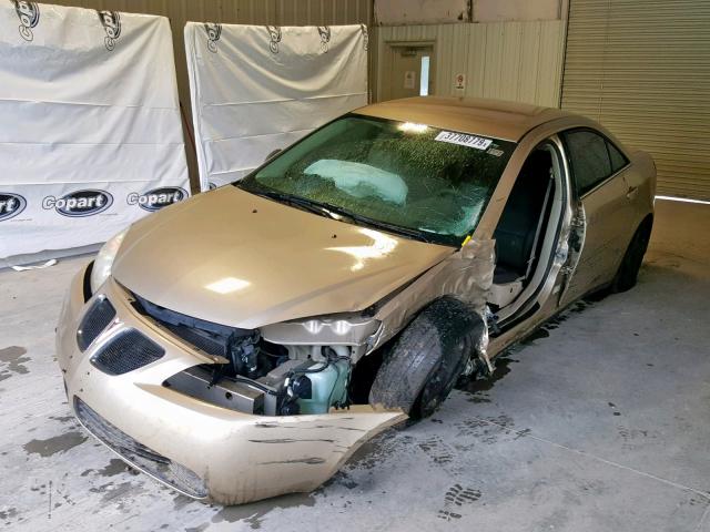 1G2ZF58B074277134 - 2007 PONTIAC G6 VALUE L GOLD photo 2