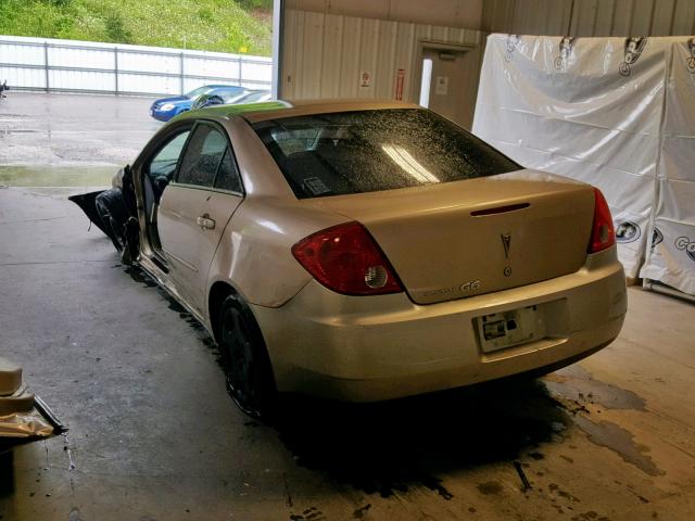 1G2ZF58B074277134 - 2007 PONTIAC G6 VALUE L GOLD photo 3