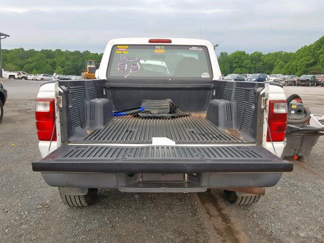 1FTYR10DX3TA31485 - 2003 FORD RANGER WHITE photo 6