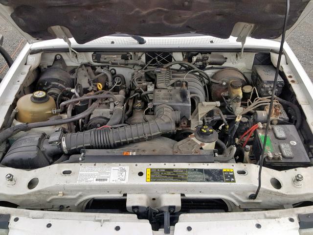 1FTYR10DX3TA31485 - 2003 FORD RANGER WHITE photo 7