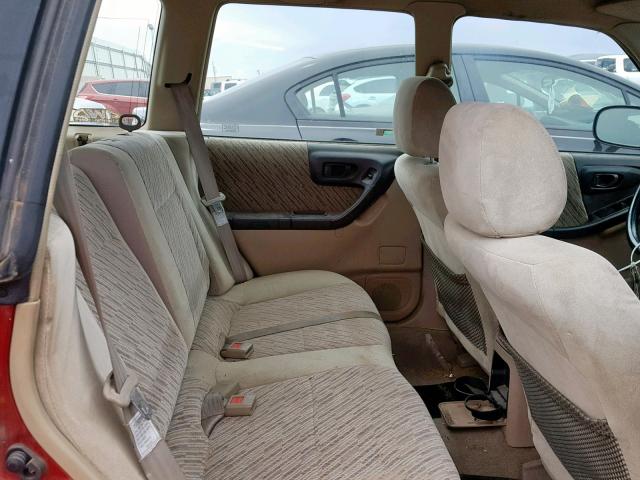 JF1SF6557XH720475 - 1999 SUBARU FORESTER S RED photo 6