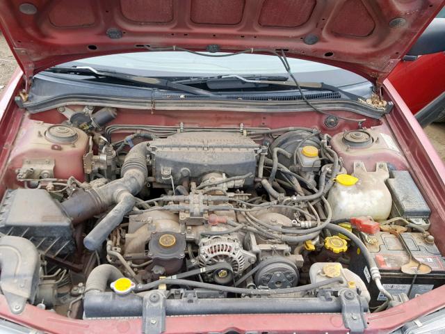 JF1SF6557XH720475 - 1999 SUBARU FORESTER S RED photo 7