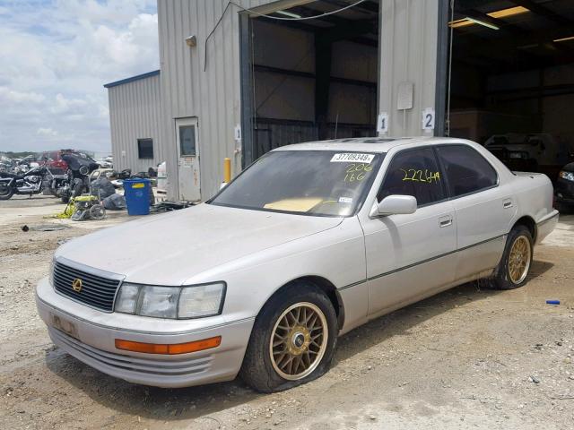 JT8UF11E5R0206166 - 1994 LEXUS LS 400 BEIGE photo 2