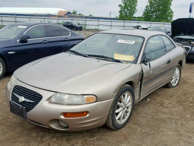 4C3AU52N1WE150731 - 1998 CHRYSLER SEBRING LX TAN photo 2