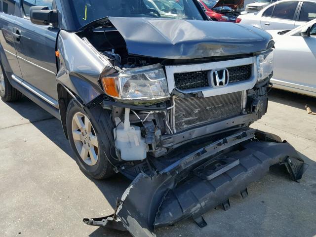 5J6YH2H7XAL001482 - 2010 HONDA ELEMENT EX GRAY photo 9