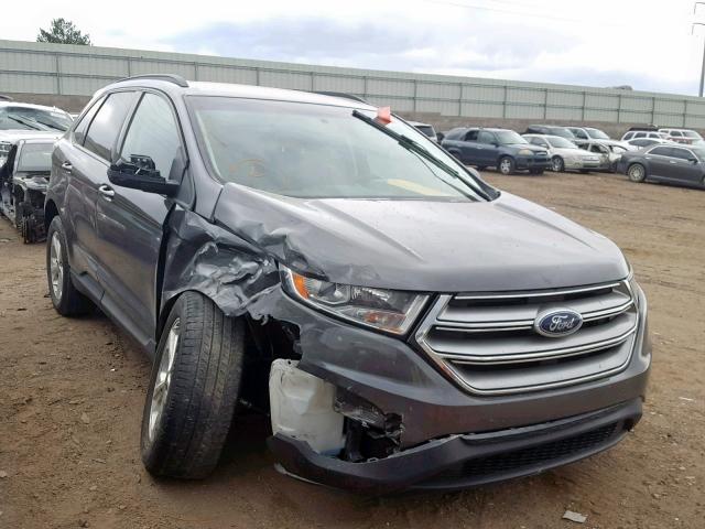 2FMTK3G82FBC11966 - 2015 FORD EDGE SE GRAY photo 1