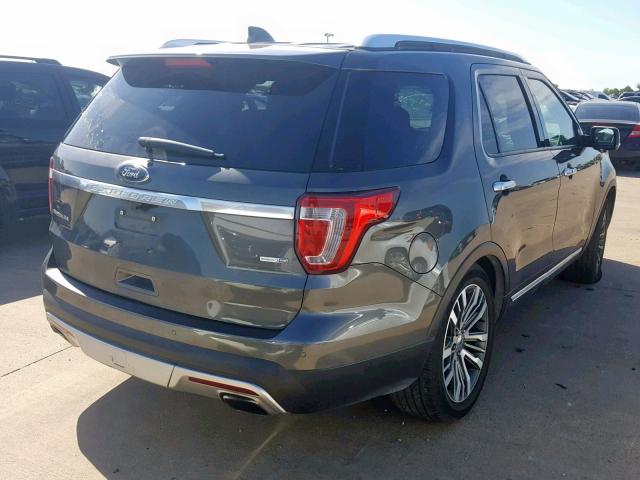 1FM5K8HT5GGB86144 - 2016 FORD EXPLORER P GRAY photo 4