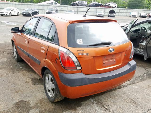 KNADE163866144179 - 2006 KIA RIO 5 ORANGE photo 3