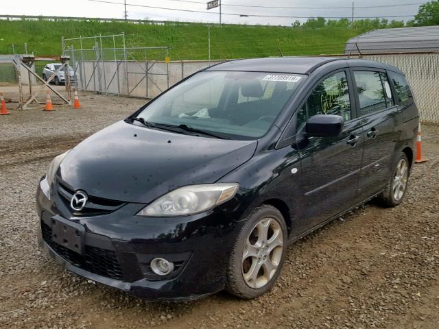 JM1CR293790335555 - 2009 MAZDA 5 BLACK photo 2