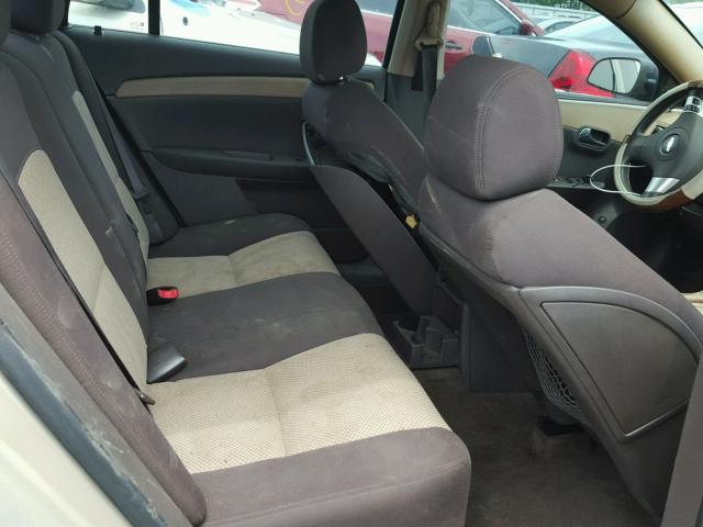 1G1ZG57B294158460 - 2009 CHEVROLET MALIBU LS თაფლისფერი ფოტო 6