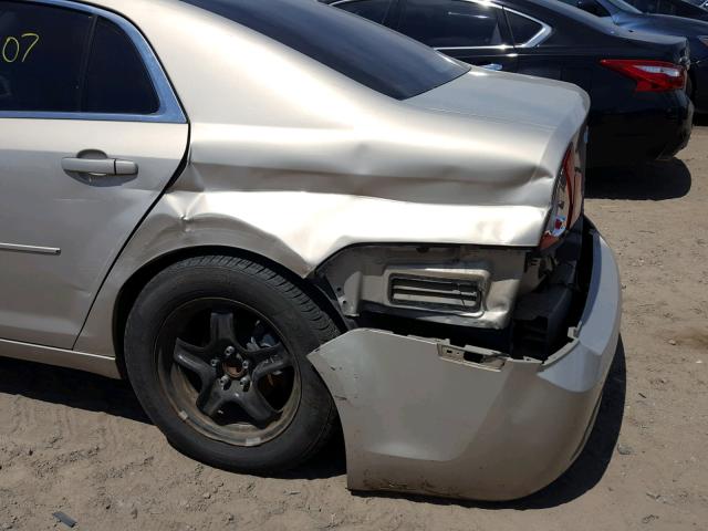 1G1ZG57B294158460 - 2009 CHEVROLET MALIBU LS თაფლისფერი ფოტო 9