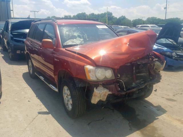 JTEGF21A320029703 - 2002 TOYOTA HIGHLANDER MAROON photo 1