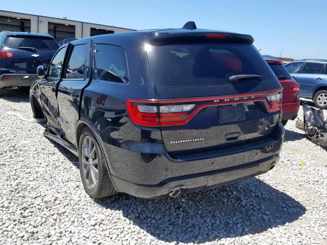 1C4RDHDG6HC859606 - 2017 DODGE DURANGO GT BLACK photo 3