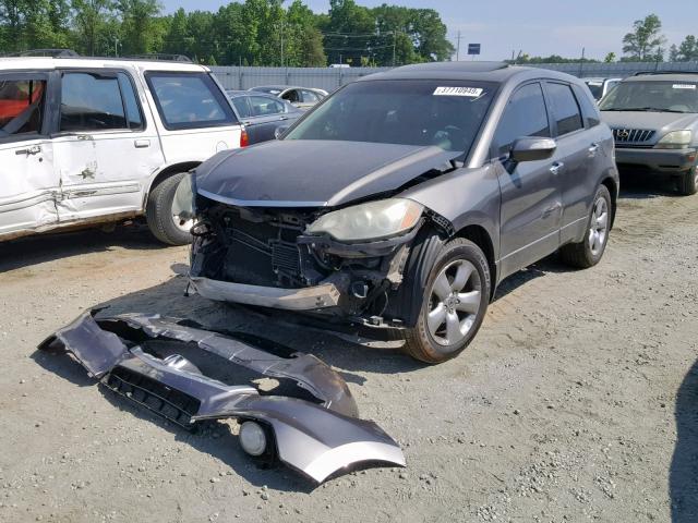 5J8TB18527A018888 - 2007 ACURA RDX TECHNO CHARCOAL photo 2