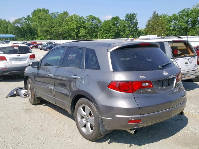 5J8TB18527A018888 - 2007 ACURA RDX TECHNO CHARCOAL photo 3