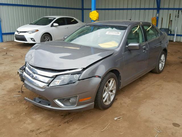 3FAHP0JA3AR411924 - 2010 FORD FUSION SEL BLACK photo 2