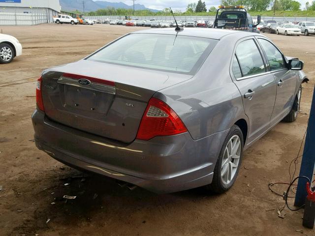 3FAHP0JA3AR411924 - 2010 FORD FUSION SEL BLACK photo 4