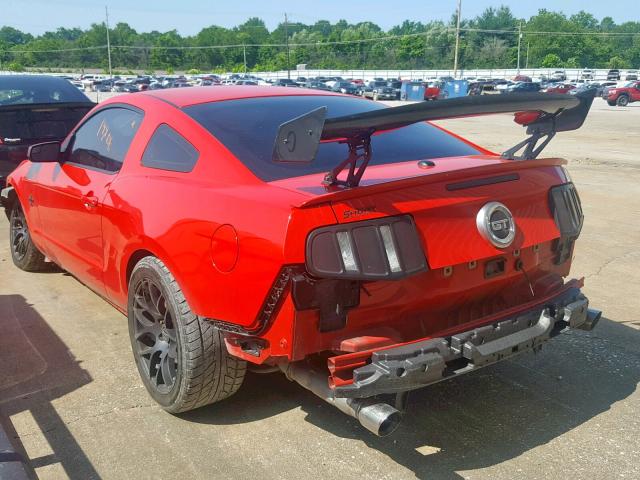 1ZVBP8CF9C5242972 - 2012 FORD MUSTANG GT RED photo 3