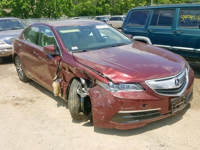 19UUB1F59FA003147 - 2015 ACURA TLX TECH BURGUNDY photo 1