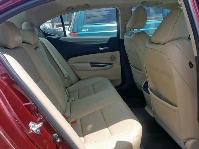 19UUB1F59FA003147 - 2015 ACURA TLX TECH BURGUNDY photo 6