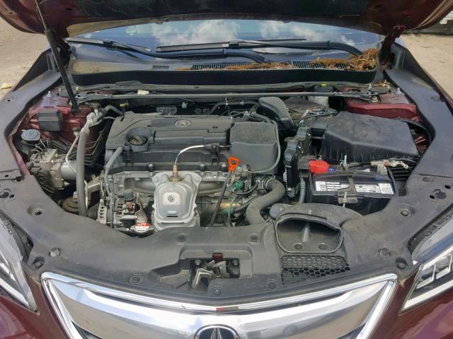 19UUB1F59FA003147 - 2015 ACURA TLX TECH BURGUNDY photo 7