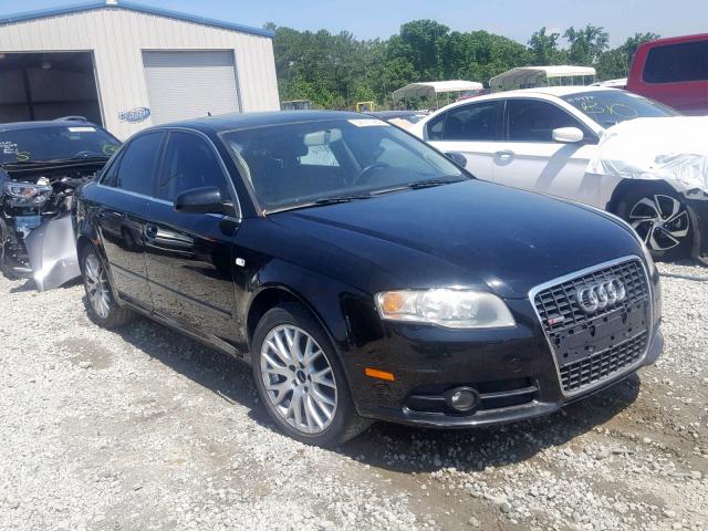 WAUAF78E28A150495 - 2008 AUDI A4 2.0T BLACK photo 1