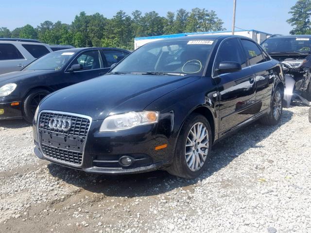 WAUAF78E28A150495 - 2008 AUDI A4 2.0T BLACK photo 2