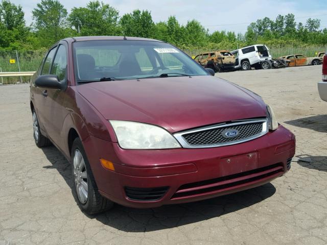 1FAFP34N27W220184 - 2007 FORD FOCUS ZX4 MAROON photo 1