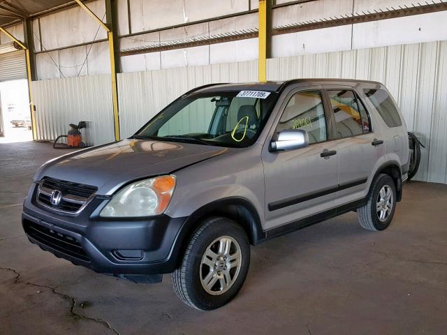 JHLRD788X2C091524 - 2002 HONDA CR-V EX SILVER photo 2