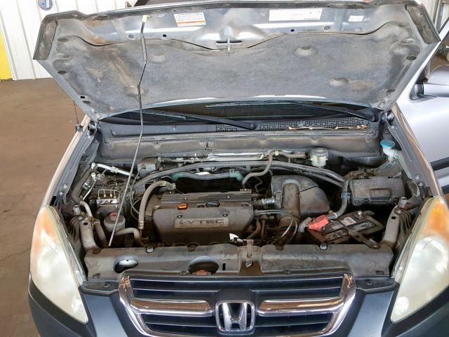 JHLRD788X2C091524 - 2002 HONDA CR-V EX SILVER photo 7