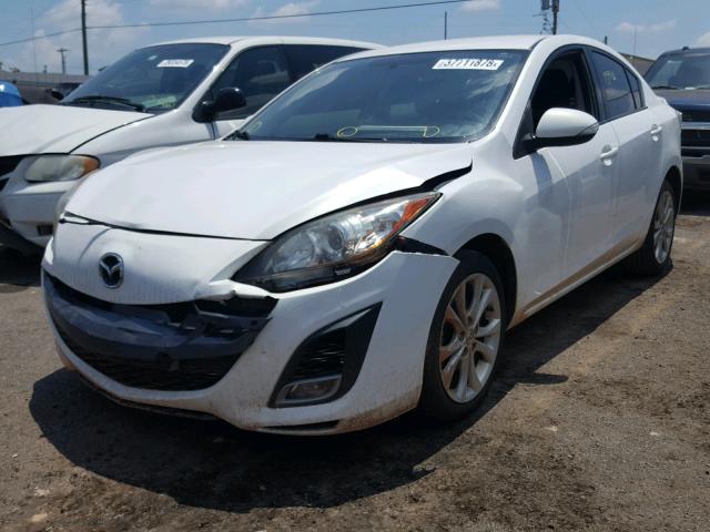 JM1BL1S55A1219935 - 2010 MAZDA 3 S WHITE photo 2