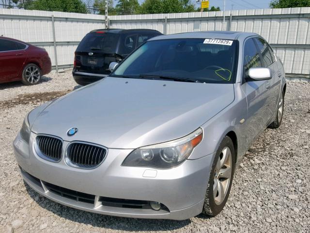 WBANE53597CY06923 - 2007 BMW 525 I SILVER photo 2