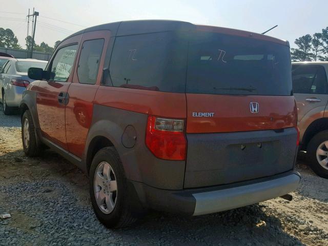 5J6YH18514L015767 - 2004 HONDA ELEMENT EX ORANGE photo 3