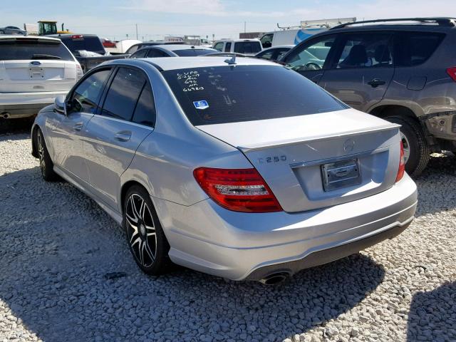 WDDGF4HB1EA901394 - 2014 MERCEDES-BENZ C 250 SILVER photo 3