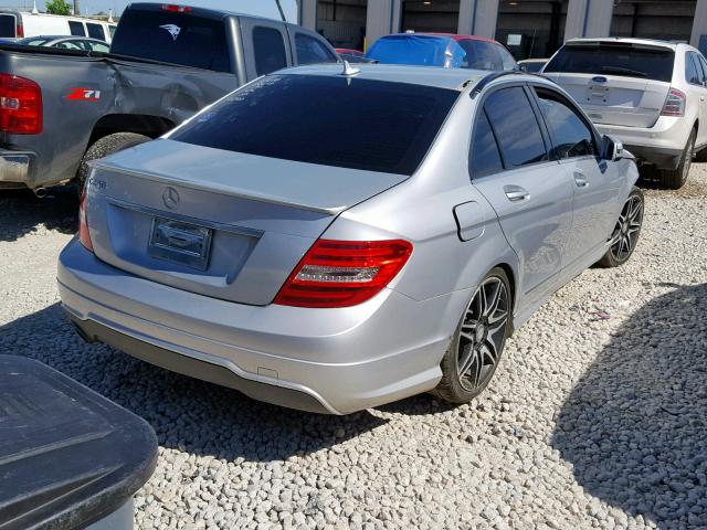 WDDGF4HB1EA901394 - 2014 MERCEDES-BENZ C 250 SILVER photo 4