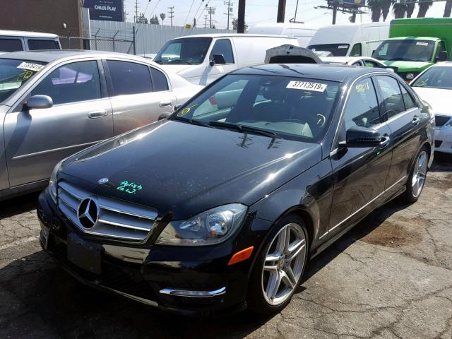 WDDGF4HBXDR254252 - 2013 MERCEDES-BENZ C 250 BLACK photo 2