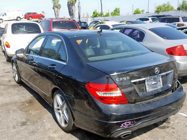 WDDGF4HBXDR254252 - 2013 MERCEDES-BENZ C 250 BLACK photo 3